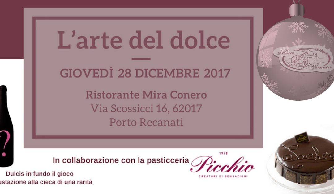 Serata pasticceria Picchio con abbinamento vini