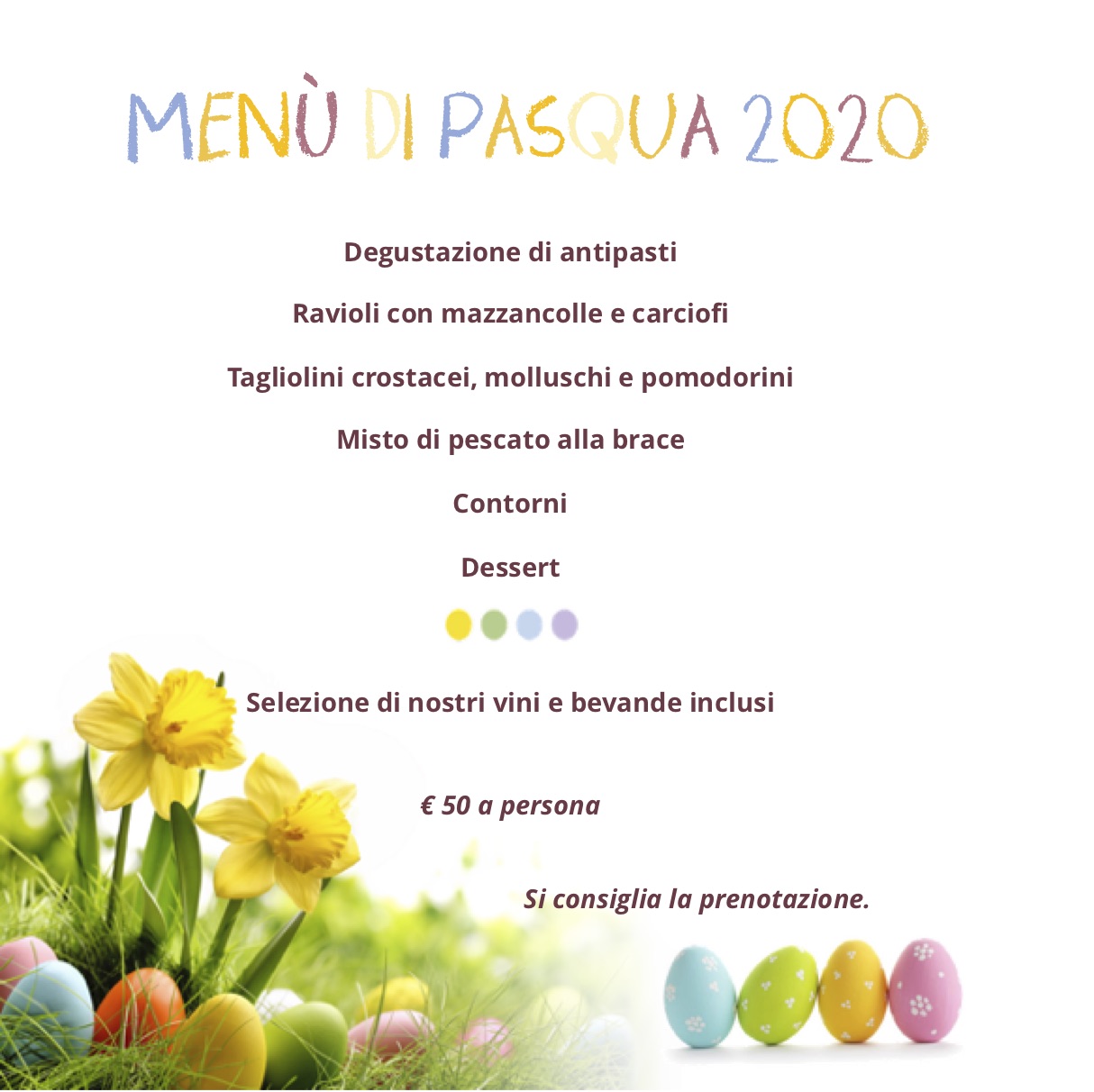 Menù di Pasqua